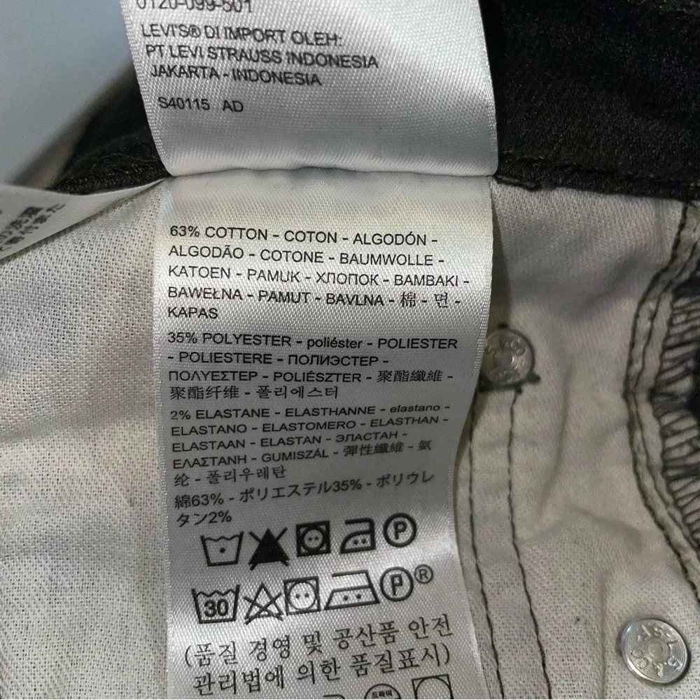 Levis 511 Slim‎ Fit Jeans Mens 31x32 Gray Charcoal Stretch Denim 04511-3018